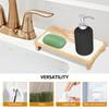 Spülbeckencaddy Tablett Seifenhalter Soforttrocknend Küchen-Badezimmer-Organizer Diatomeenerde Stein Trocknungsmatte Mehrzweck-Organizer
