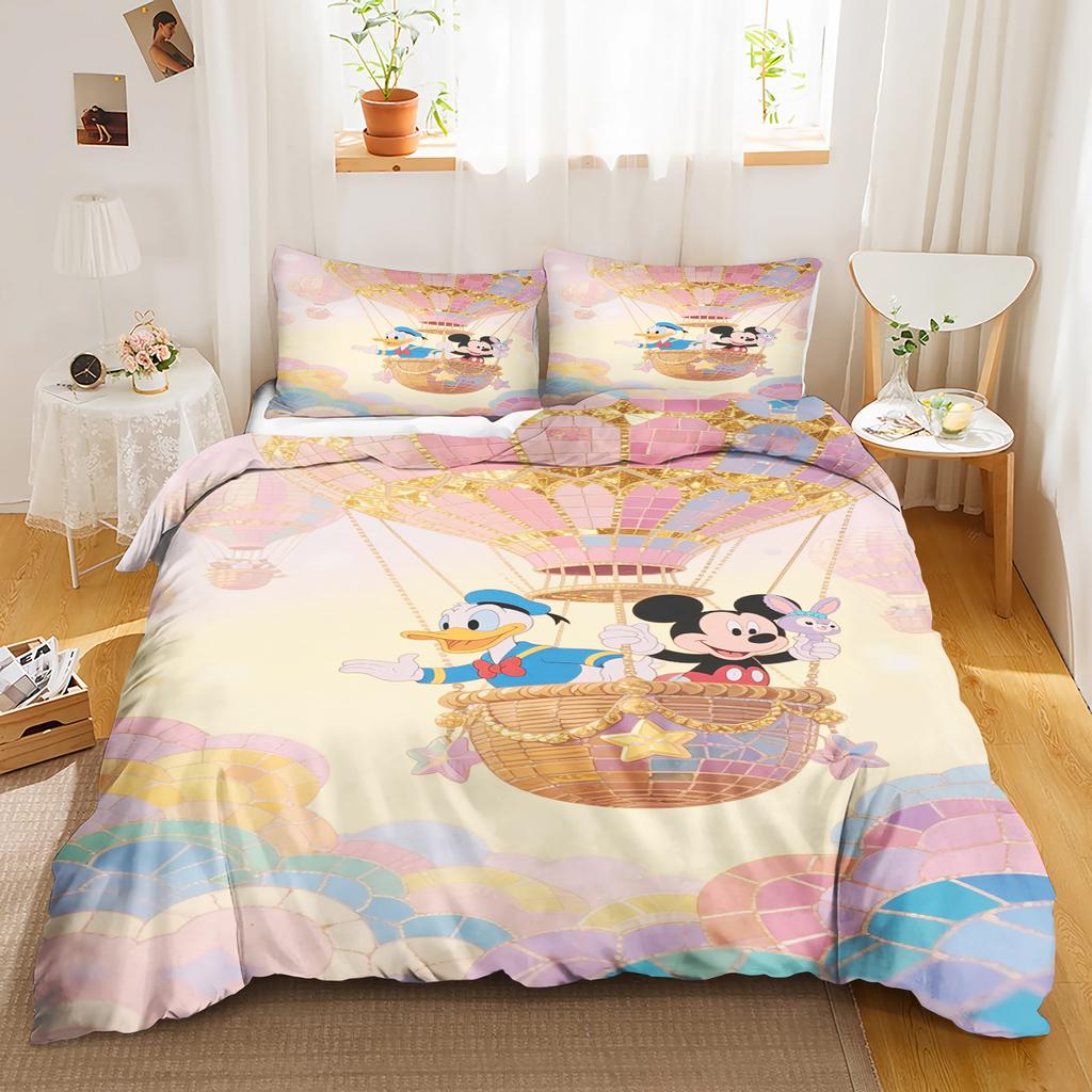 Mickey Anya Forger Duvet Cover Set Comforter Bedding 3d Children'S Bedding Set 3-Piece 1 Quilt Cover King Size