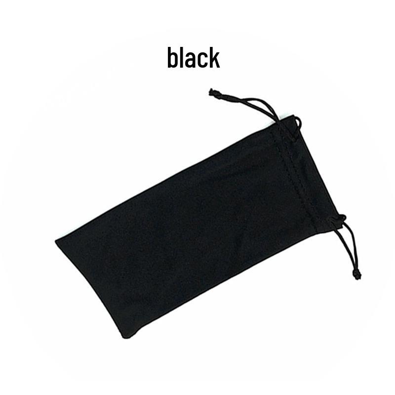 

В наличии чехол для солнцезащитных очков: Микрофибра, Однотонный, Портативный мешок на шнурке чёрный