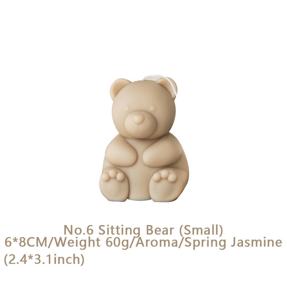 1шт милые свечи животные медведь ароматические свечи новогодний декор для дома маленькие собачки ароматические свечи подарки на день рождения сувениры для дома