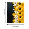 Sunflower Flannel Throw Blanket, Large Soft Warm All-Season Decorative Cover for Living Room Bed Patio,  Christmas Gift