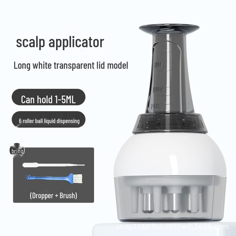 Mino 15ml Large Capacity Scalp Applicator: Portable Hair Strengthening Essential Oil Roller & Massage Comb