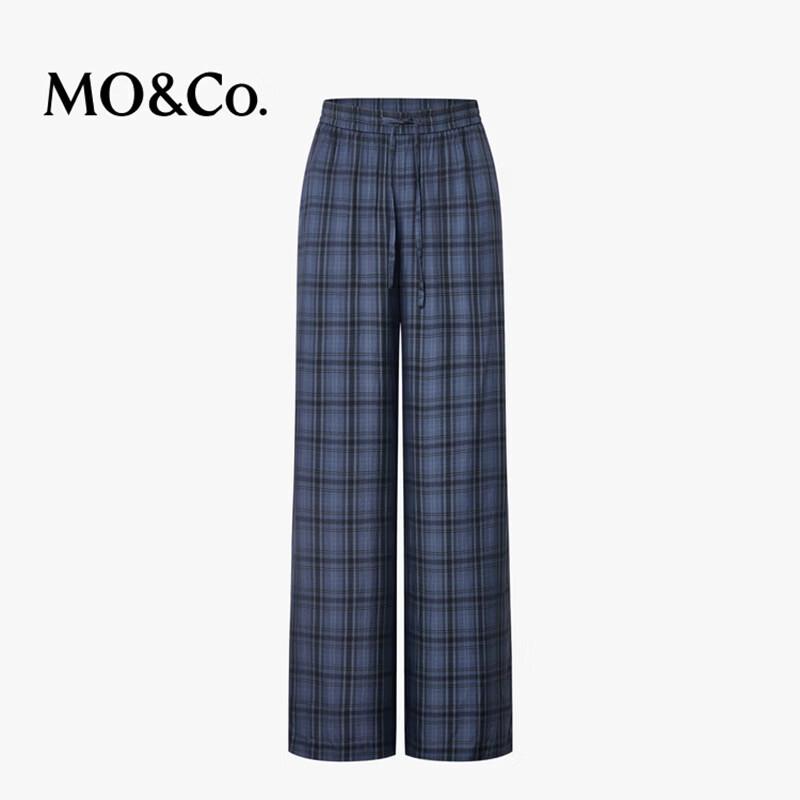 MO&Co. Drawstring Waist Wide-Leg Trousers