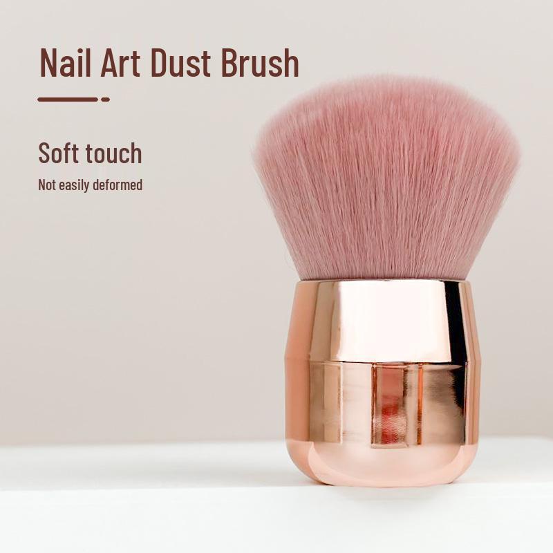 Soft Dust Cleaning Brush for Sanding, Mushroom Design, Fine Hair, Round Head, Perfect for Sweeping and Nail Art.