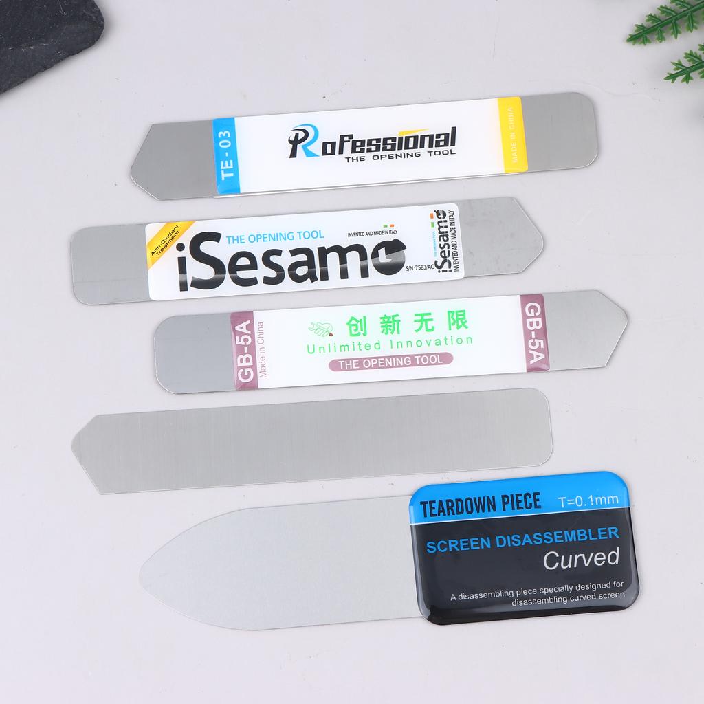 12/24 Pcs Ultra Thin Pry Tools Stainless Steel Blade Soft Phone Tablet Screen Battery Opening Set for Phone Openers