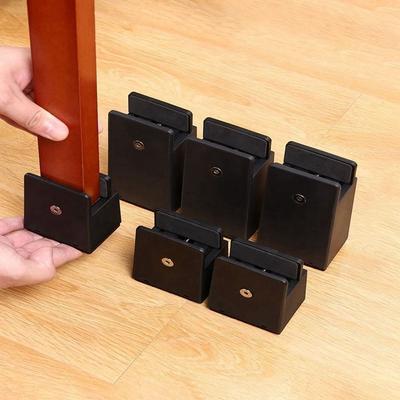 Anti-Slip Wear-resistant With Screw Clamp Furniture Risers Table Leg Pad Chair Feet Riser