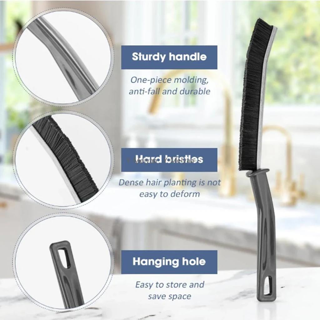 Cleaning Brush for Fine Seam Corners Groove Window Cleaning Tools Kitchen Bathroom Tiles Joints Brush Microfiber Toilet WC Brush