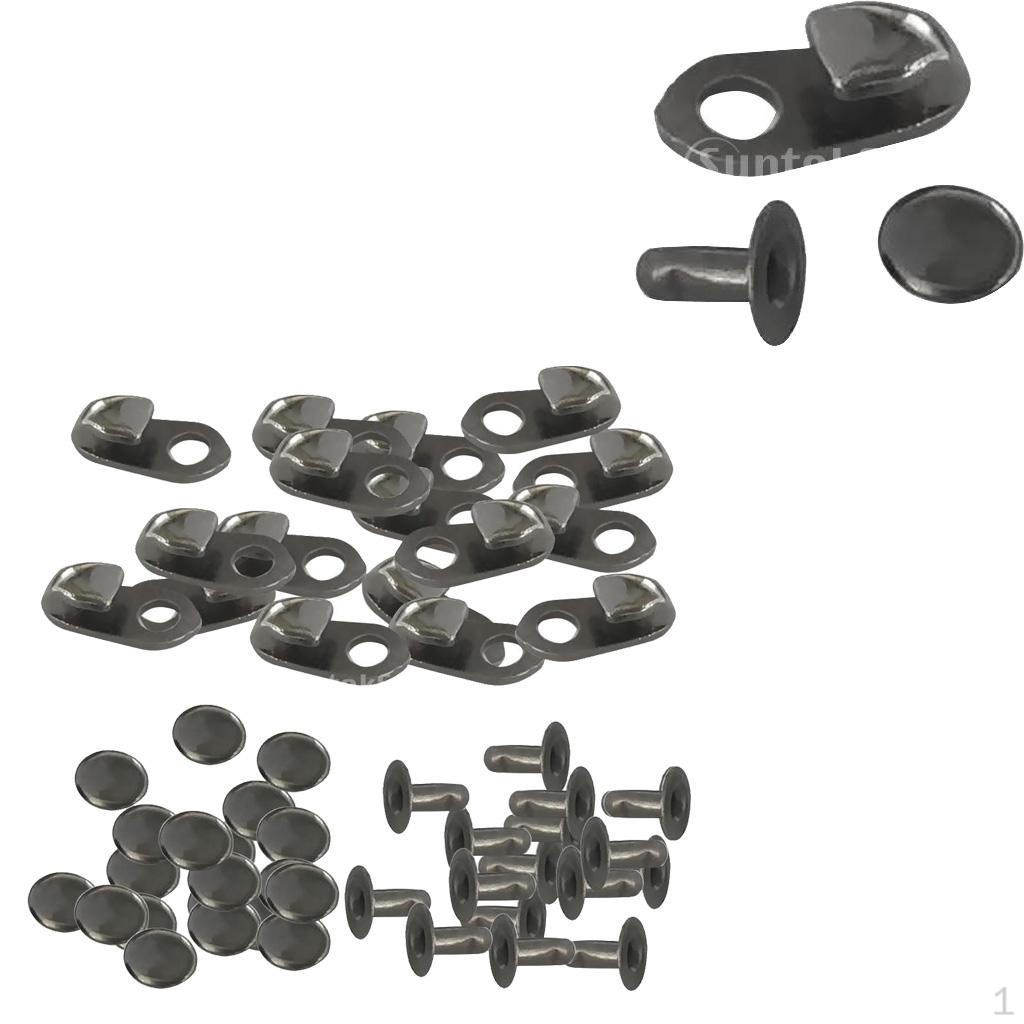 

40 пар модных крючков для шнурков ботинок с заклепками для ботинок, кемпинга, походов, скалолазания, ремонта