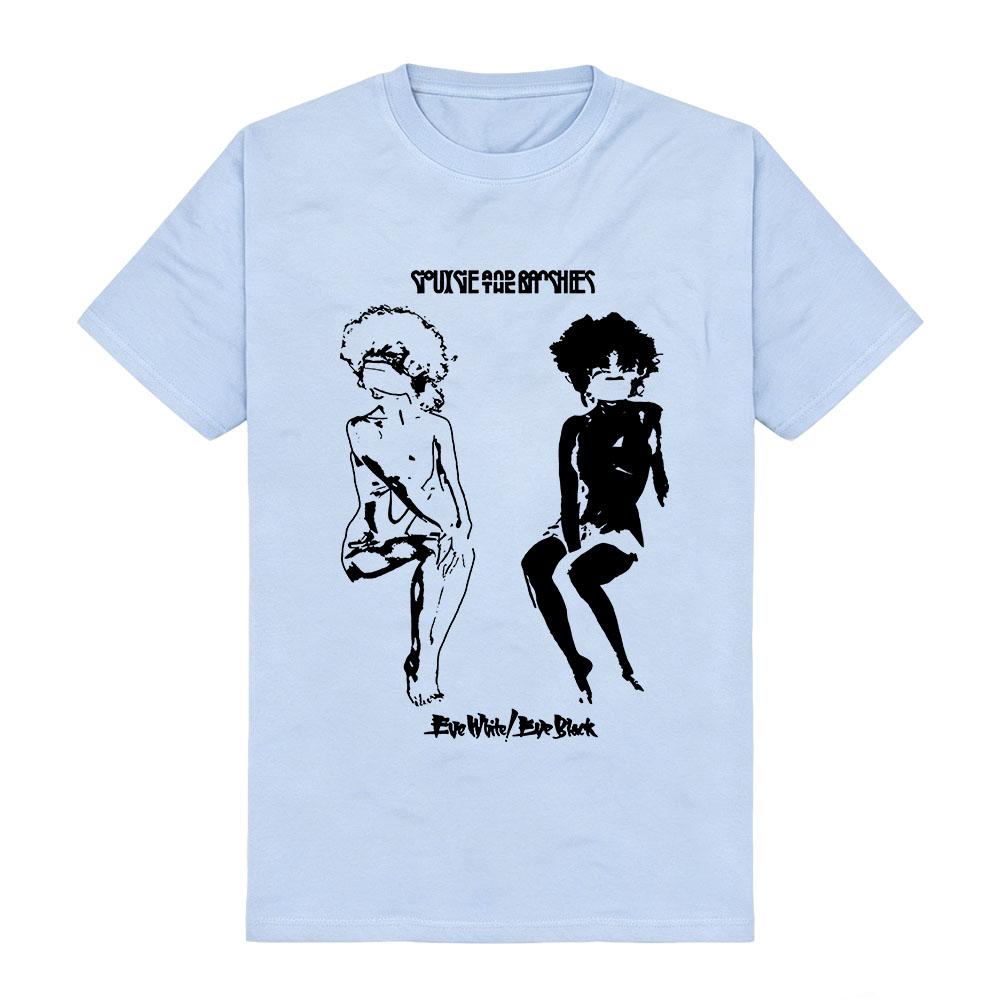Eve White Eve Black T-Shirt Band Siouxsie and The Banshees Design Tees Unisex Streetwear Cotton Short Sleeve Soft Tshirts Print