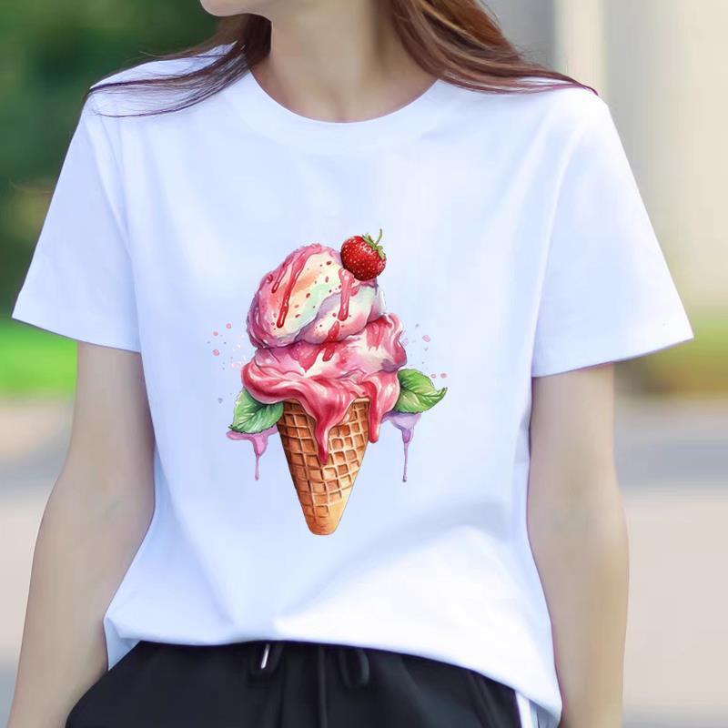 Trendy Summer Women's Short Sleeve T-Shirt - American Korean Style