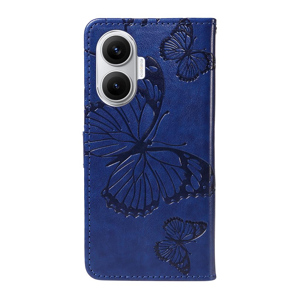 For Xiaomi Poco F7 5G/Xiaomi Redmi Turbo 4 Pro 5G Wallet Case Floral Butterfly Imprinted Leather Phone Cover Stand