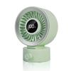 USB Rechargeable Desktop Fan with Digital Display - Low Noise, Strong Wind, Perfect for Office & Dorm Use