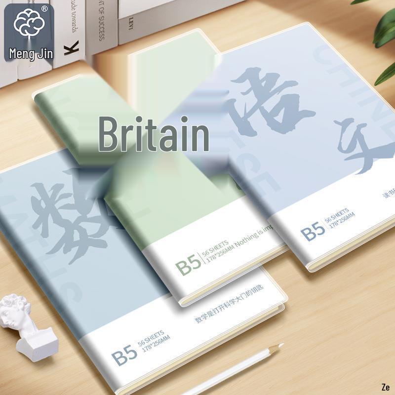 B5 Mehrfächerhefte: Komplettset für Politik, Geschichte, Englisch und Chemie - Perfekt für Schüler der Mittelstufe, Oberstufe und Studenten