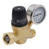 3/4 Inch Water Pressure Regulator Brass RV Pressure Reducer Valve Compact Adjustable for Camper/Garden Hose/Travel Trailer
