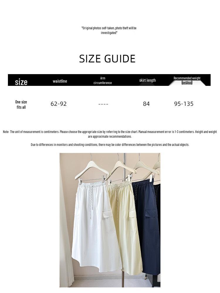 American Style High-Waist Slimming Pocket Skirt for Women - 2026 Spring/Summer Collection