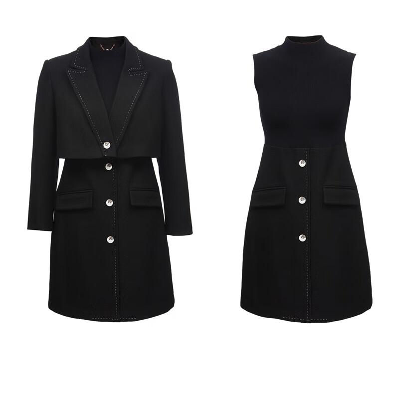 VEROMODA Spring 2025 Knit Patchwork Two-Piece Dress Set