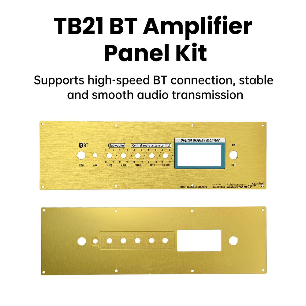 TB21 Amplifier Panel Kit Multifunction Control Module Volume Control Digital Display Aluminum Alloy DIY Amplifier Panel