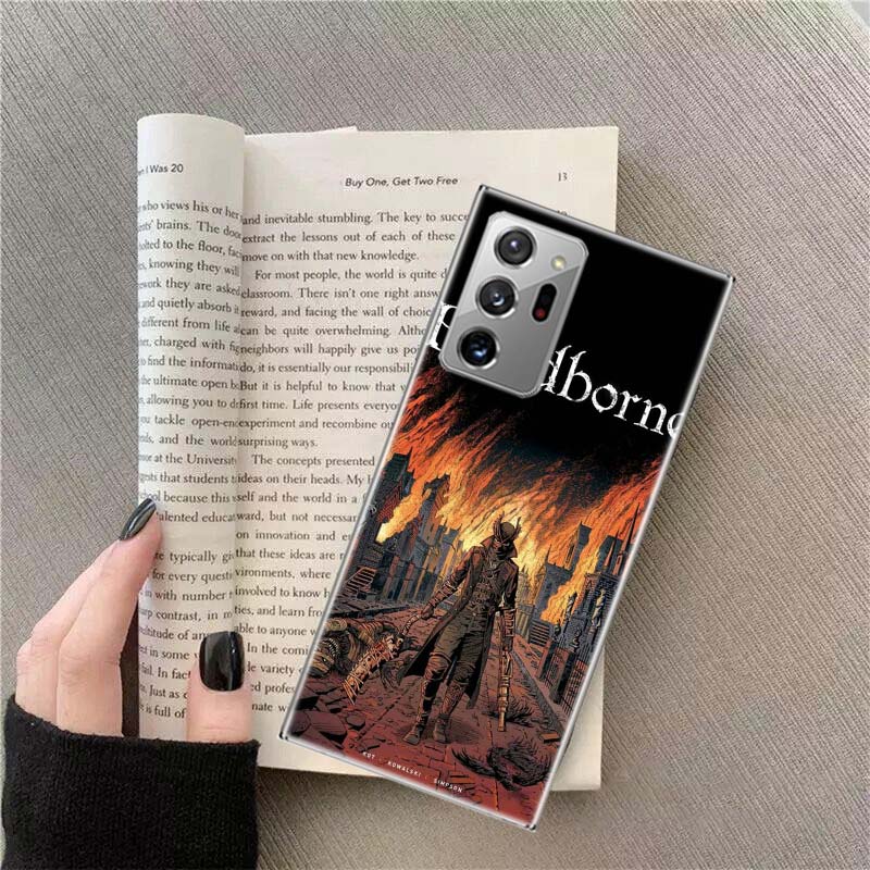 Game Bloodborne Phone Case For Samsung Galaxy S25 Edge S24 S23 FE S22 S26 Ultra S21 S20 S10 Plus Capa Soft