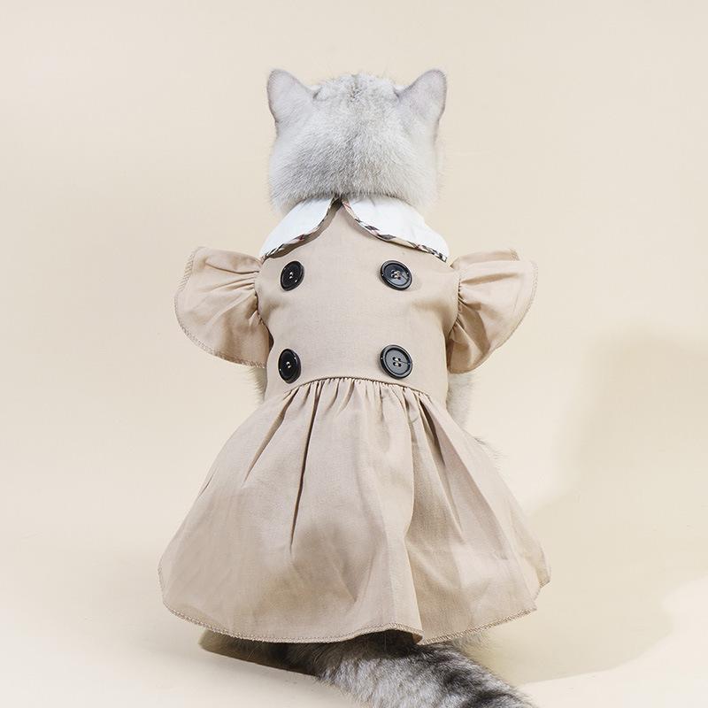 Trendy Dog Clothes Thin Spring Autumn Style Pet Cover Cat Clothes Decoration Skirt Small Dogs Cats