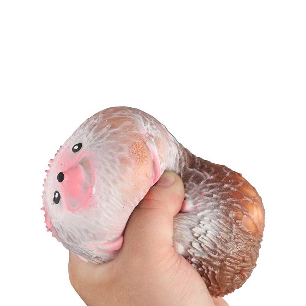 TPR Cartoon Hedgehog Decompression Toys Animals  Stress Ball   Grip Training