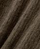 NOIRER Alpaca Boucle Ribbed Zip-Up (Khaki)