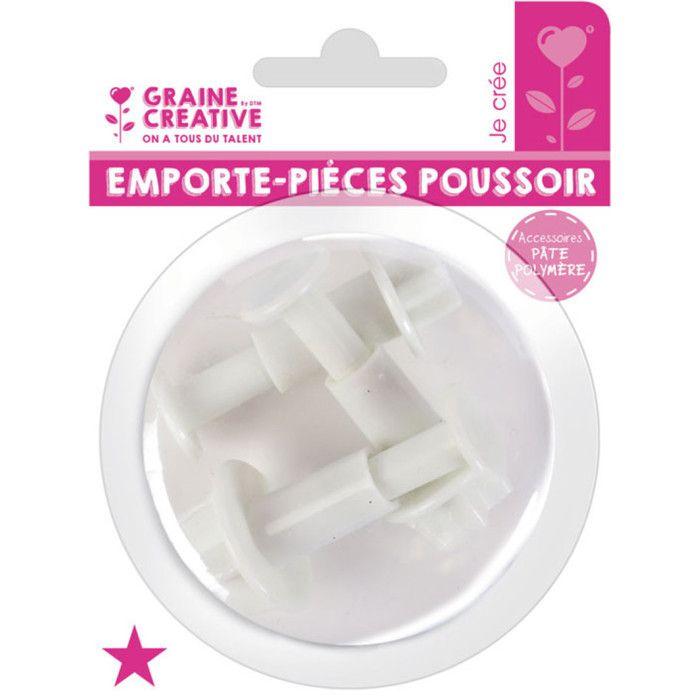 3 Plastic Pusher Cookie Cutters - Star