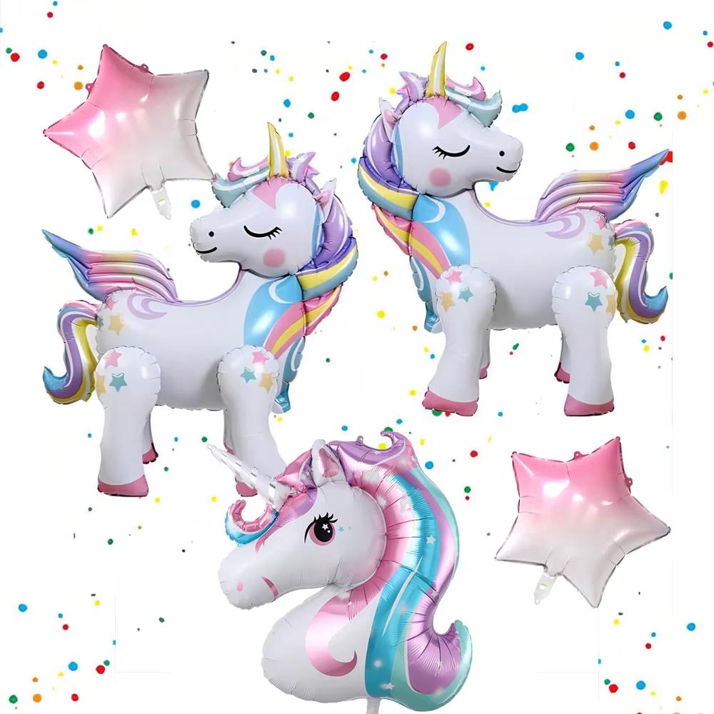 Cartoon Unicorn Birthday Party Decorationa  Unicorn Theme Bleware Paper Plate Cup Tablecloth Birthday Party Decor Supplies