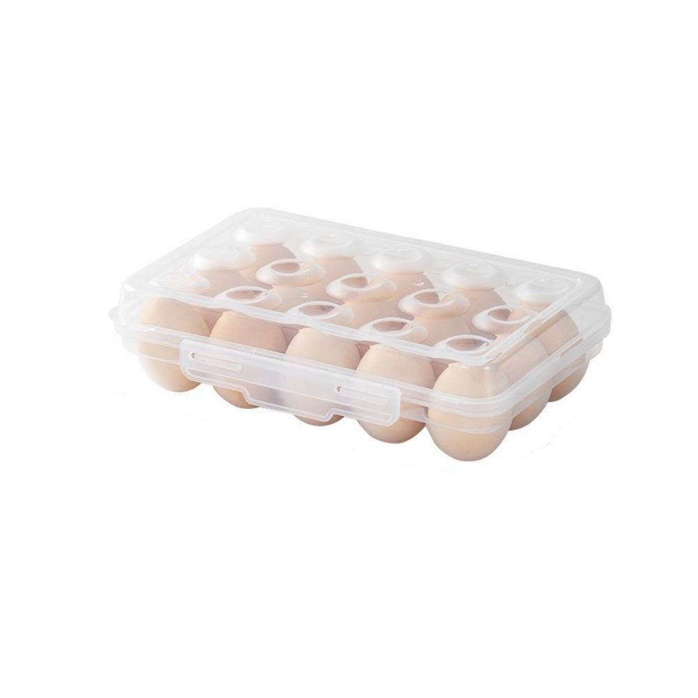 Plastic Refrigerator Egg Organizer 6/15/24 Grids Eggs Case Multipurpose Egg Protector  for Kitchen