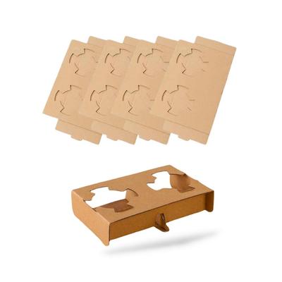 RegiProb Paper Drink Holder for Takeout, Holds 2 Cups (20)