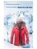 Herren Winter Slim Fit Kapuzenjacke - Mittellang, Dick und Modisch