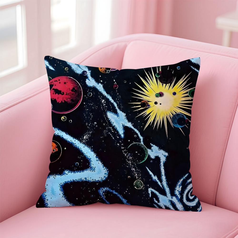 Uuniverse Cushion Cover Linen Pillowcase Cover Soft Decor for Sofa Home Room