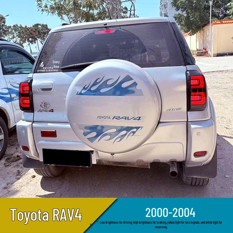 Modified Taillight Assembly for 2000-2004 Toyota RAV4: Daytime Running, Brake, Turn Signal