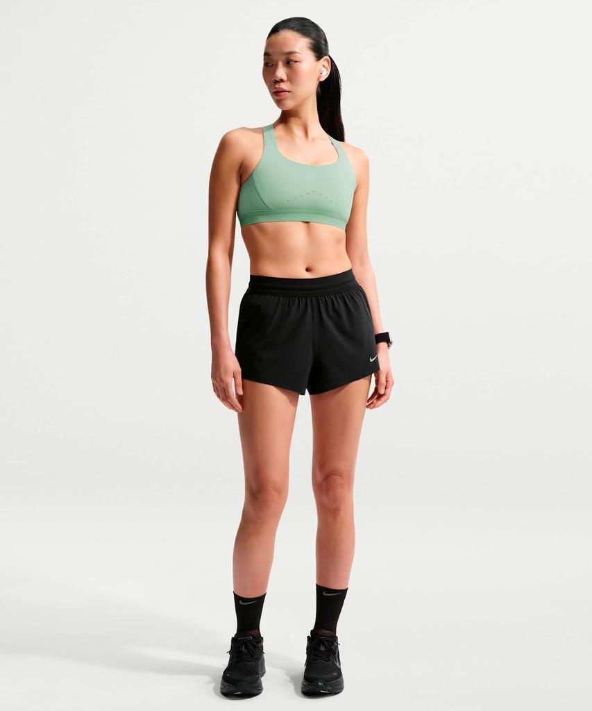 NIKE Swift Breathe Dry Fit Mid-Rise 2.5-Inch Brieflined Running Shorts W - Black:White / If1679-010