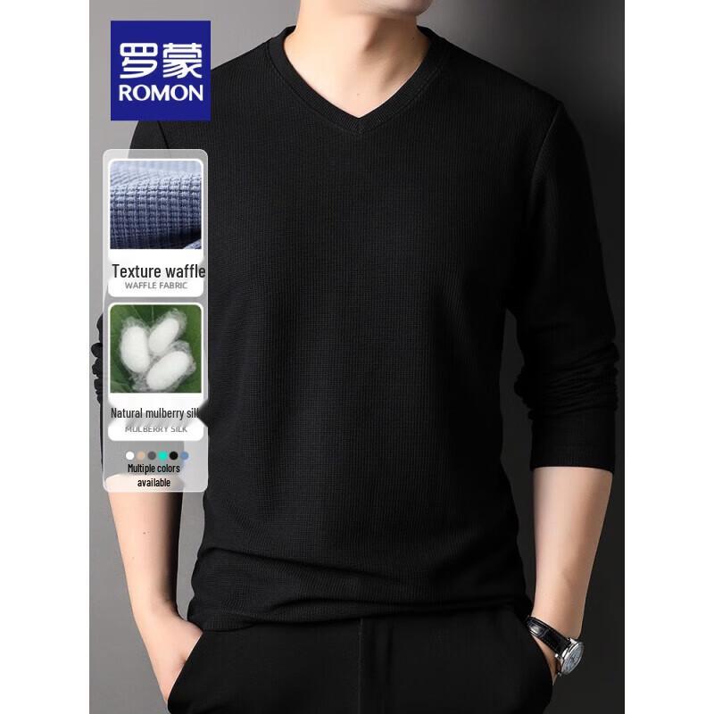 ROMON Men's Solid V-Neck Sweater S2T0556002