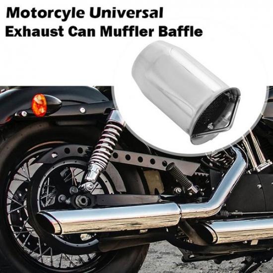51mm Universal Motorcycle Muffler Silencer Exhaust Pipe Can DB Killer Baffle NEW