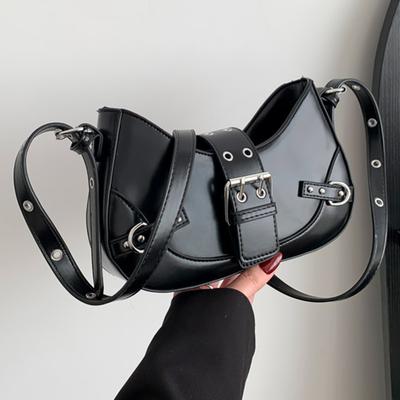 Bolsa feminina de ombro único de alta qualidade, estilo gótico, bolsa de ombro da moda, bolsa feminina Y2K, bolsa de axila, bolsa de grife de marca de luxo