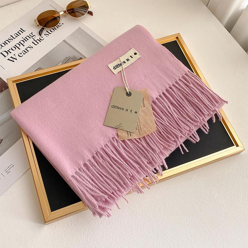 45 Color Winter Scarf For Women Long Warm Cashmere Scarves Hijab Solid Lady Shawl Wrap Female Pashmina Bandana Head Stole