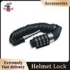 Combination Steel Cable Helmet Lock, Silver Small Hole Waterproof and Anti-theft Motorcycle/Mountain Bike Portable.