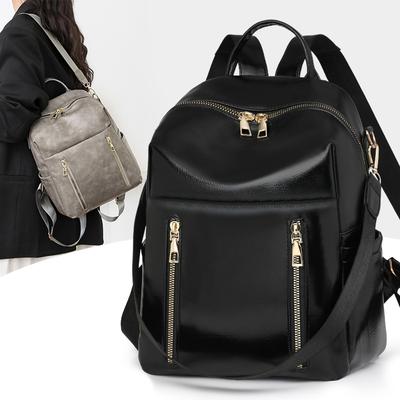Damen Rucksack aus weichem Leder, große Kapazität, Pendler-Reisetasche, multifunktionale Umhängetasche