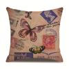 Linen Pillowcase Home Cute Butterfly Sofa Pillowcase Office Nap Pillow