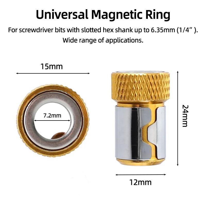 Magnetický držák bitů Magnetický kroužek Silný magnetizér Demagnetizér 6,35 mm Křížový držák bitů Ruční nářadí