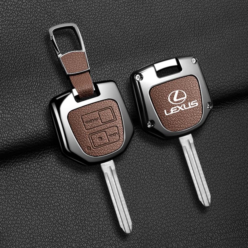 Custodia in Pelle Vintage per Chiave Auto Copertura Completa per Lexus ES GS LS IS RX SC LX GX470 RX350 ES300 RX400h Portachiavi Auto Accessori