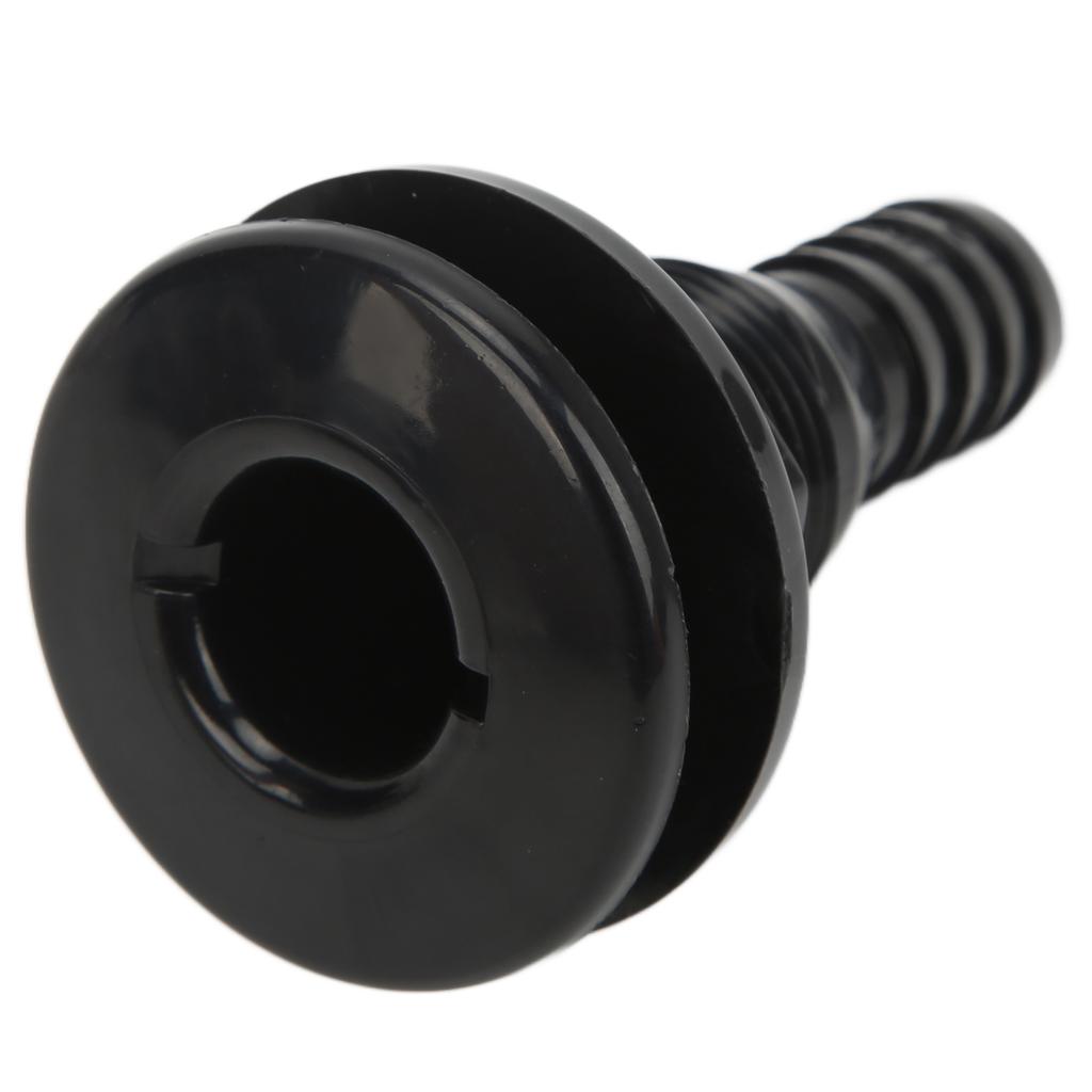 Boat Through Hull Connector 3 4in ABS Plastic Hose Coupling Drain Outlet Accessory