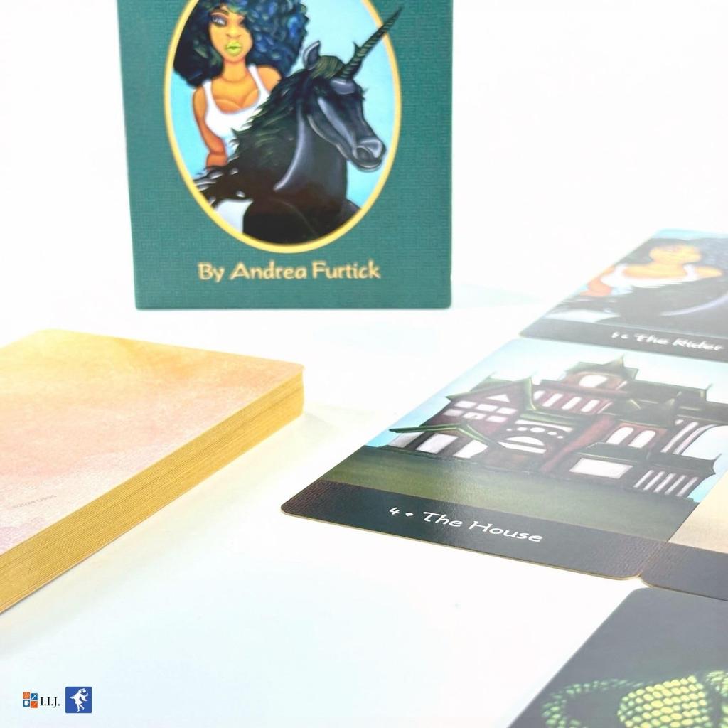 I.I.J Lenormand Cards, Afro Goddess Lenormand Oracle, Fortune Telling, with Japanese Instructions, Authentic