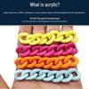 Akrylový 14x19mm Řetízek na pouzdro na brýle, masku a telefon pro DIY letní šperky