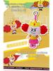 HUGKIS Powerpuff Girls Princess Morbucks & Mojo Jojo Villain Plush Keychain Set
