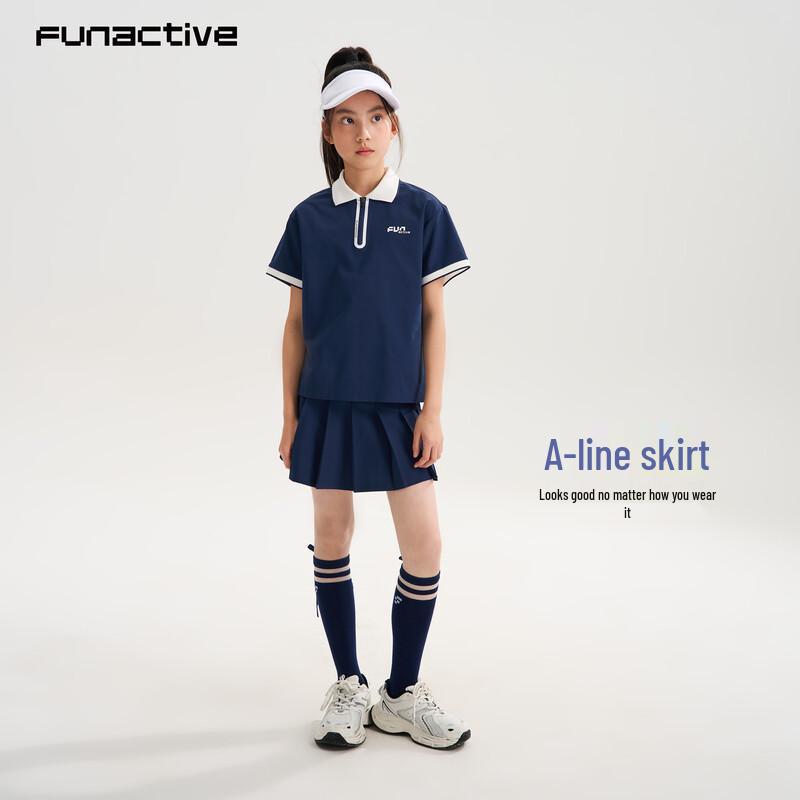

FUN ACTIVE Girls Quick-Dry Pleated Tennis Skort 120