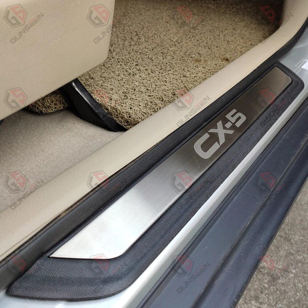 

Автомобильные аксессуары, оригинальная пороговая планка для Mazda CX5 CX 5 CX-5 cx5 2018-защита порога, накладка на порог, Стайлинг