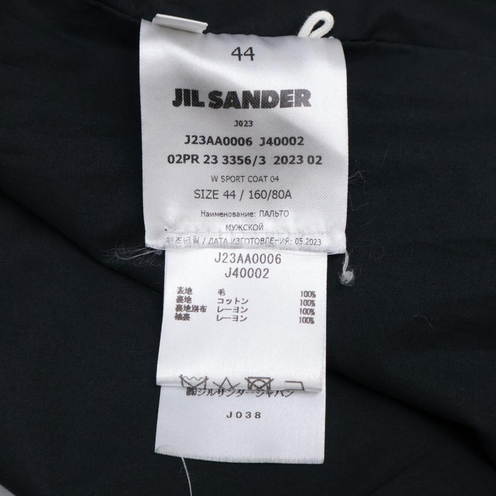 JIL SANDER 23 years J23AA00006 J40002 WORDROBE W SPORT COAT Wool gabardine coat 44 Dark navyUsed