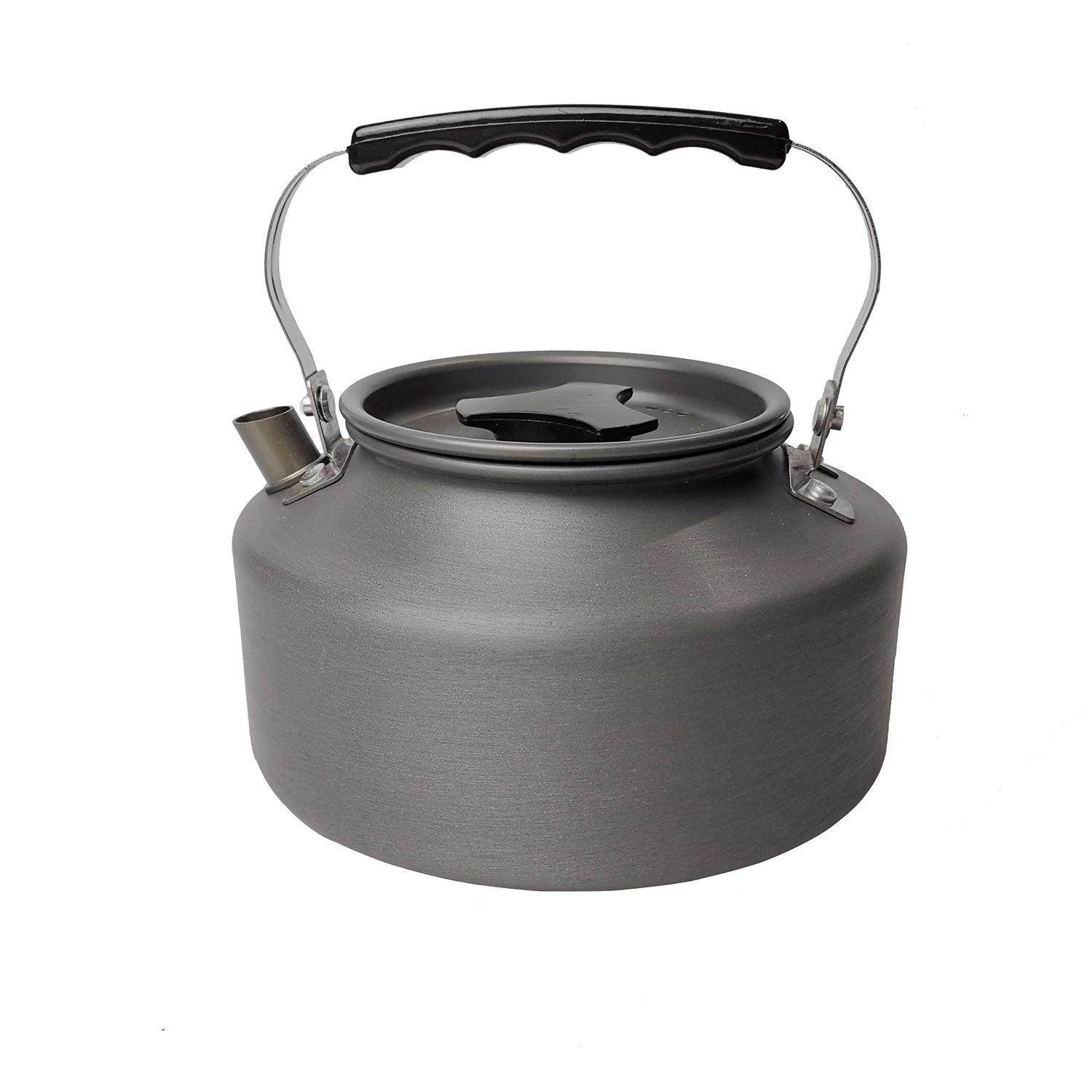 

Outdoor Camping Teapot 1.1 Liter Coffee Pot Hard Alumina Kettle Picnic Kettle чёрный